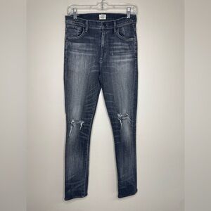 Citizens Of Humanity Carlie Jeans Distressed Grey Carlie Skinny Jeans Size 27